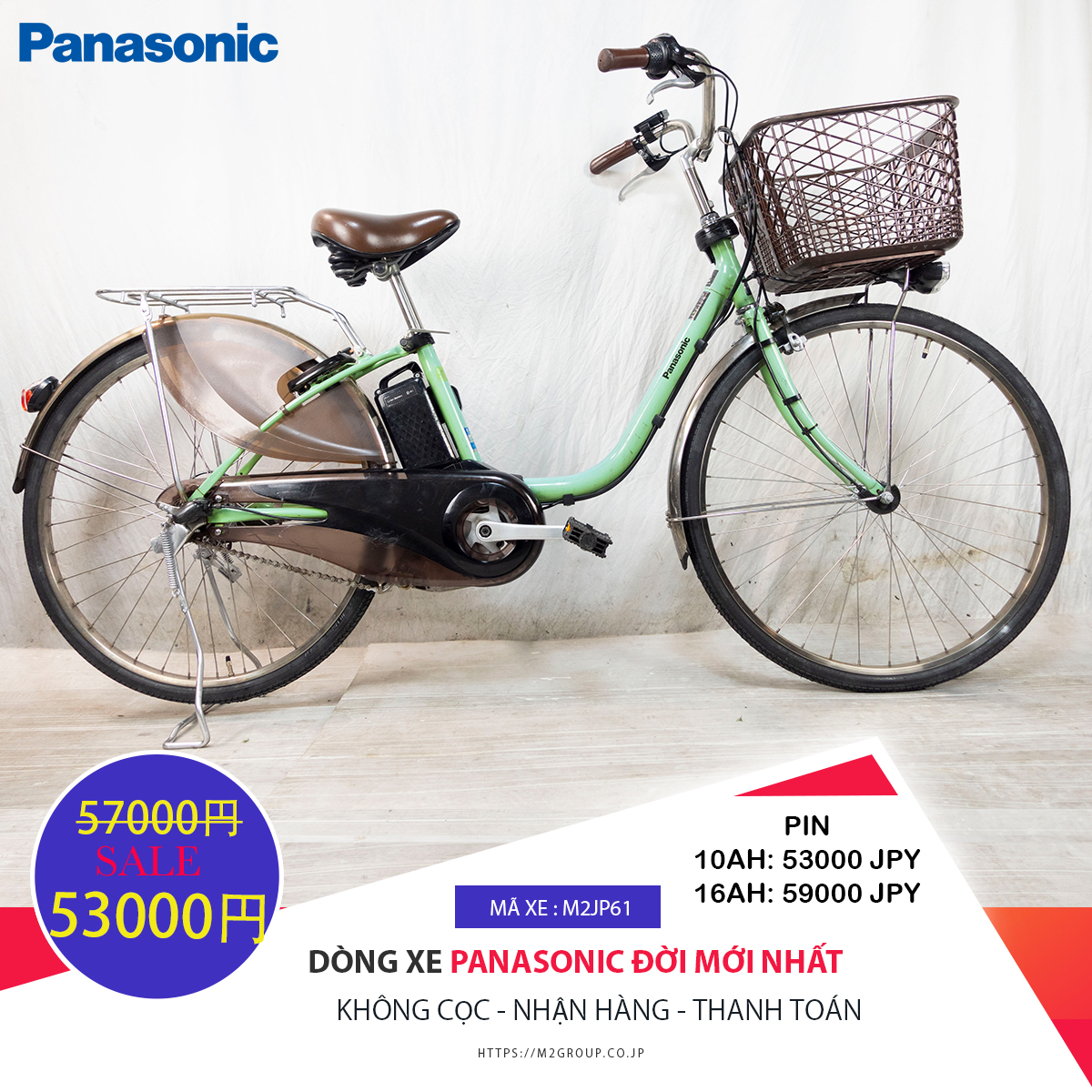 Dòng xe Panasonic đời mới, tình trạng xe còn đẹp - M2JP61