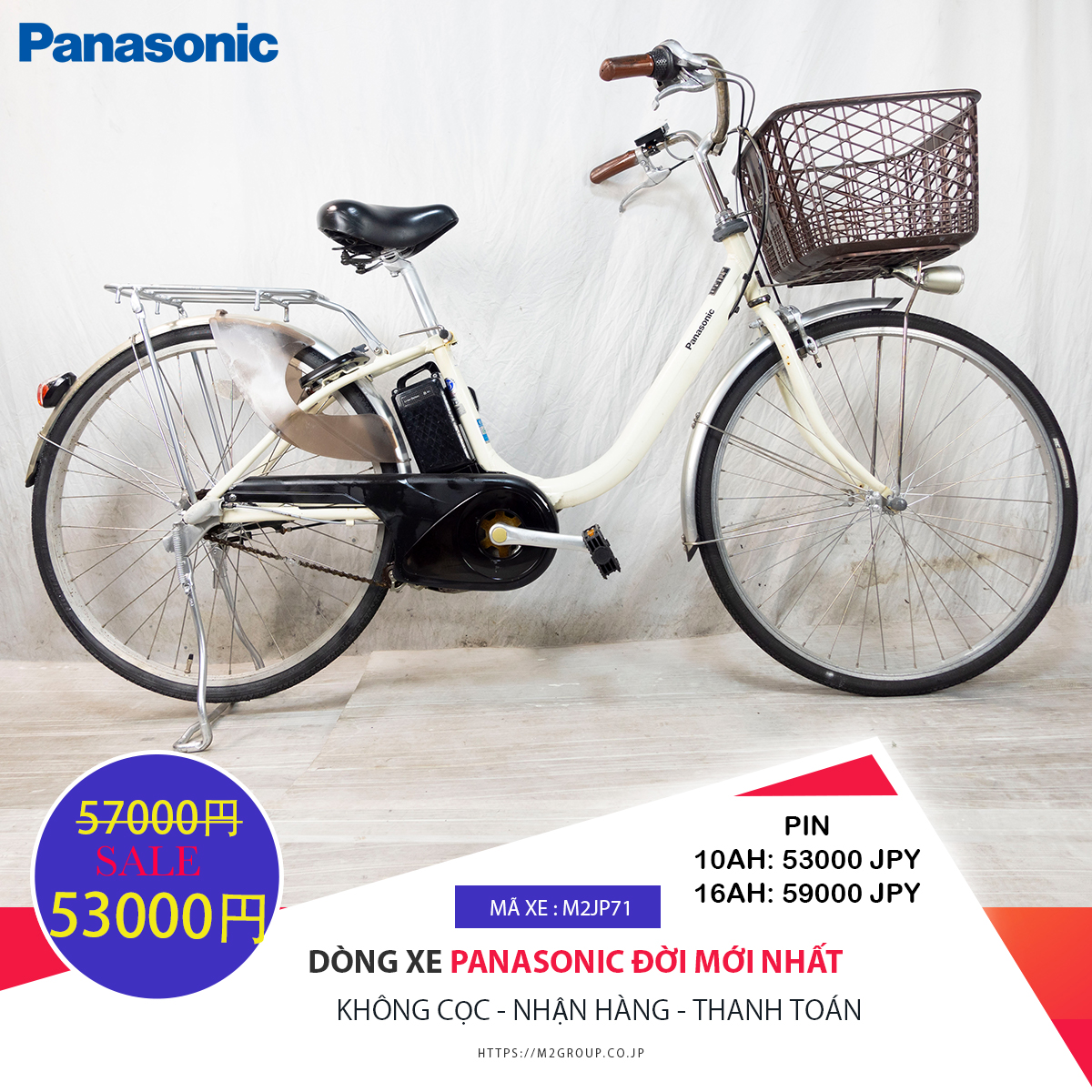 Dòng xe Panasonic đời mới, tình trạng xe còn đẹp - M2JP71