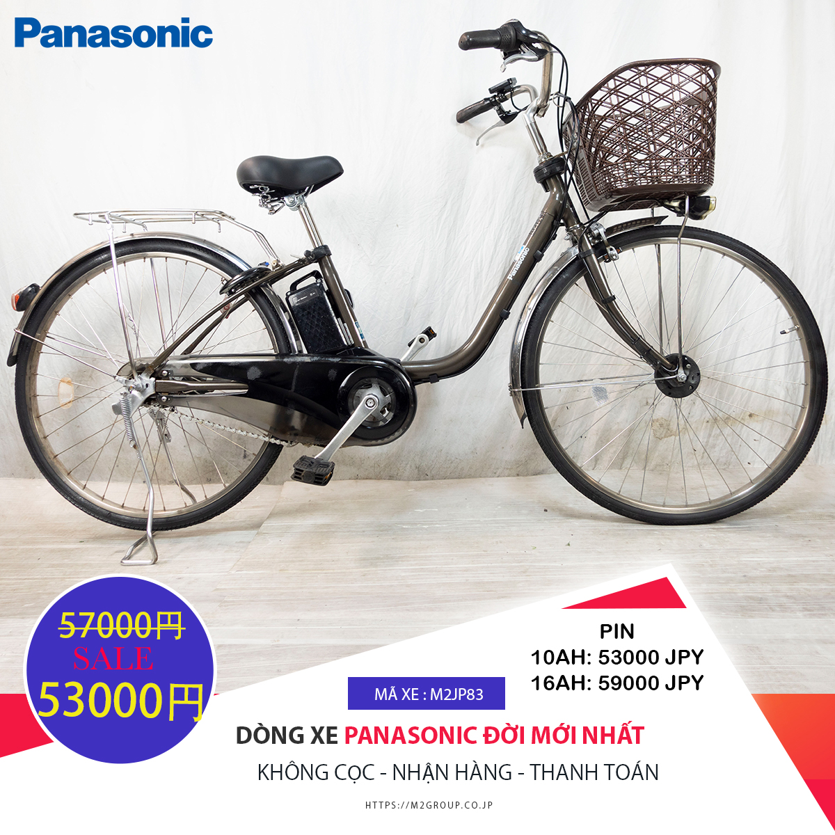 Dòng xe Panasonic đời mới, tình trạng xe còn đẹp - M2JP83