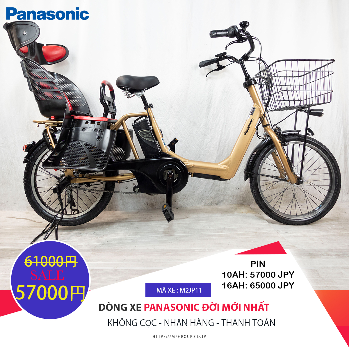 Dòng xe Panasonic đời mới, tình trạng xe còn đẹp - M2JP11