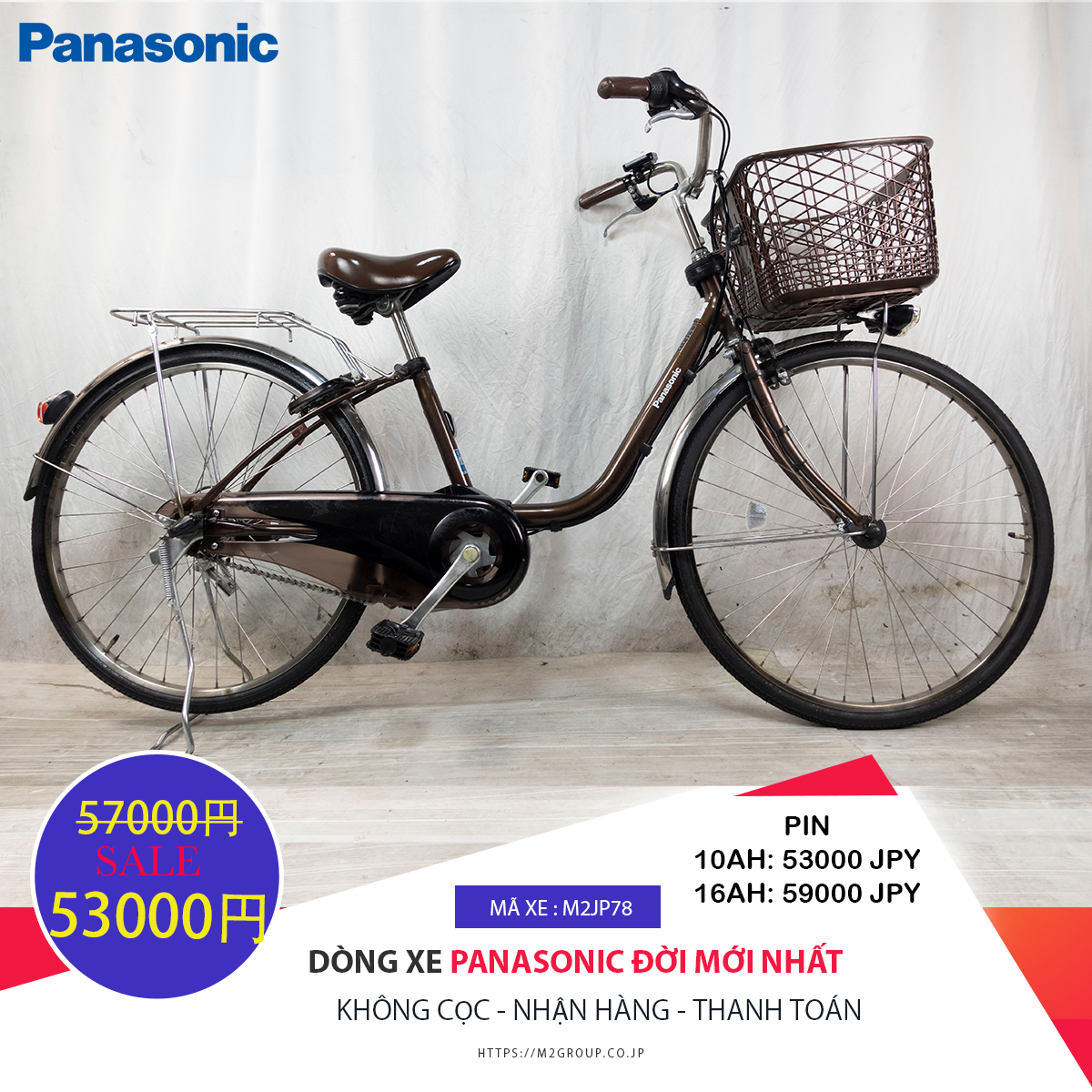 Dòng xe Panasonic đời mới, tình trạng xe còn đẹp - M2JP78